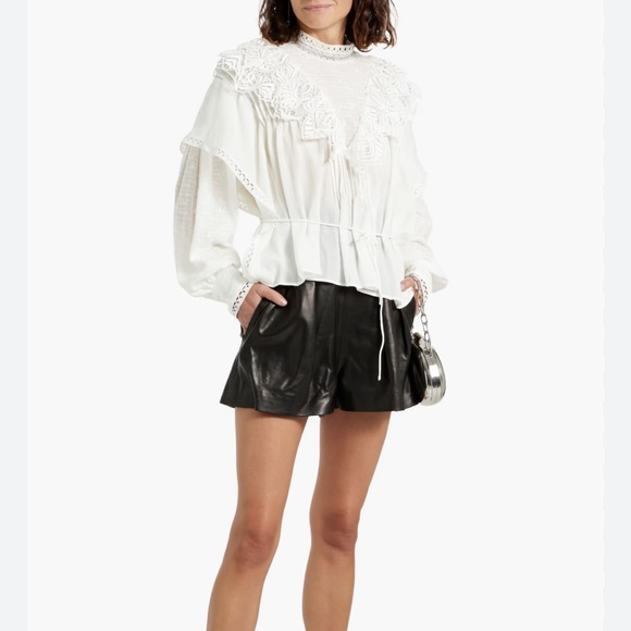 IRO Tops - IRO White Textured Blouse lace size S